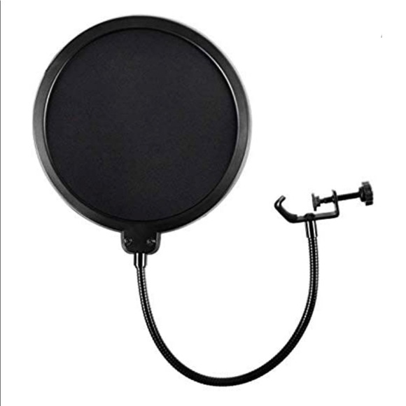 Microphone Pop Filter Mask Shield vocal recording podcast accessory voice sound - Picture 3 of 12